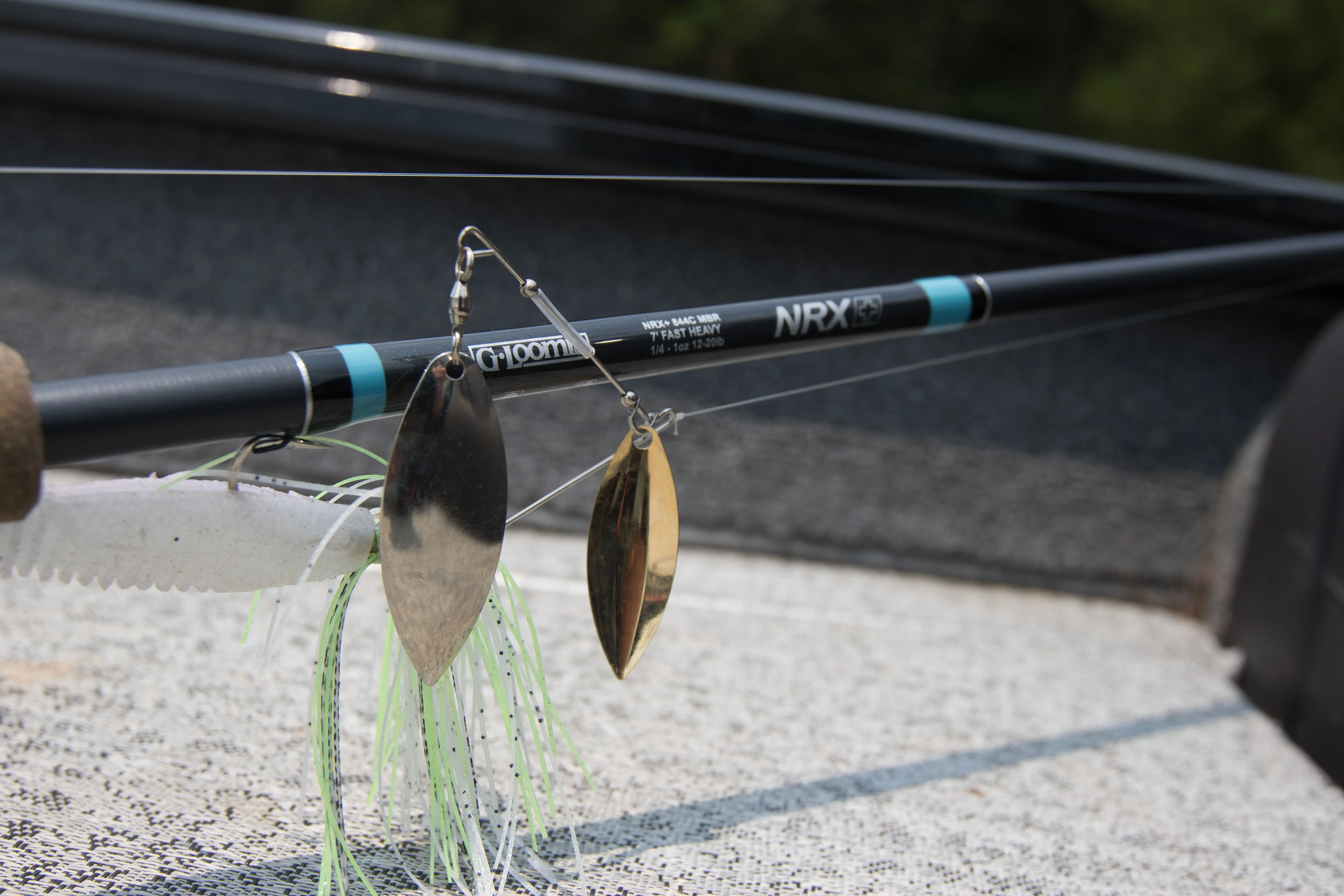 A spinnerbait on a hookkeeper