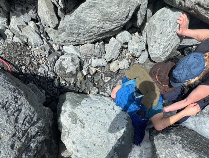 man rescued seward alaska under boulder