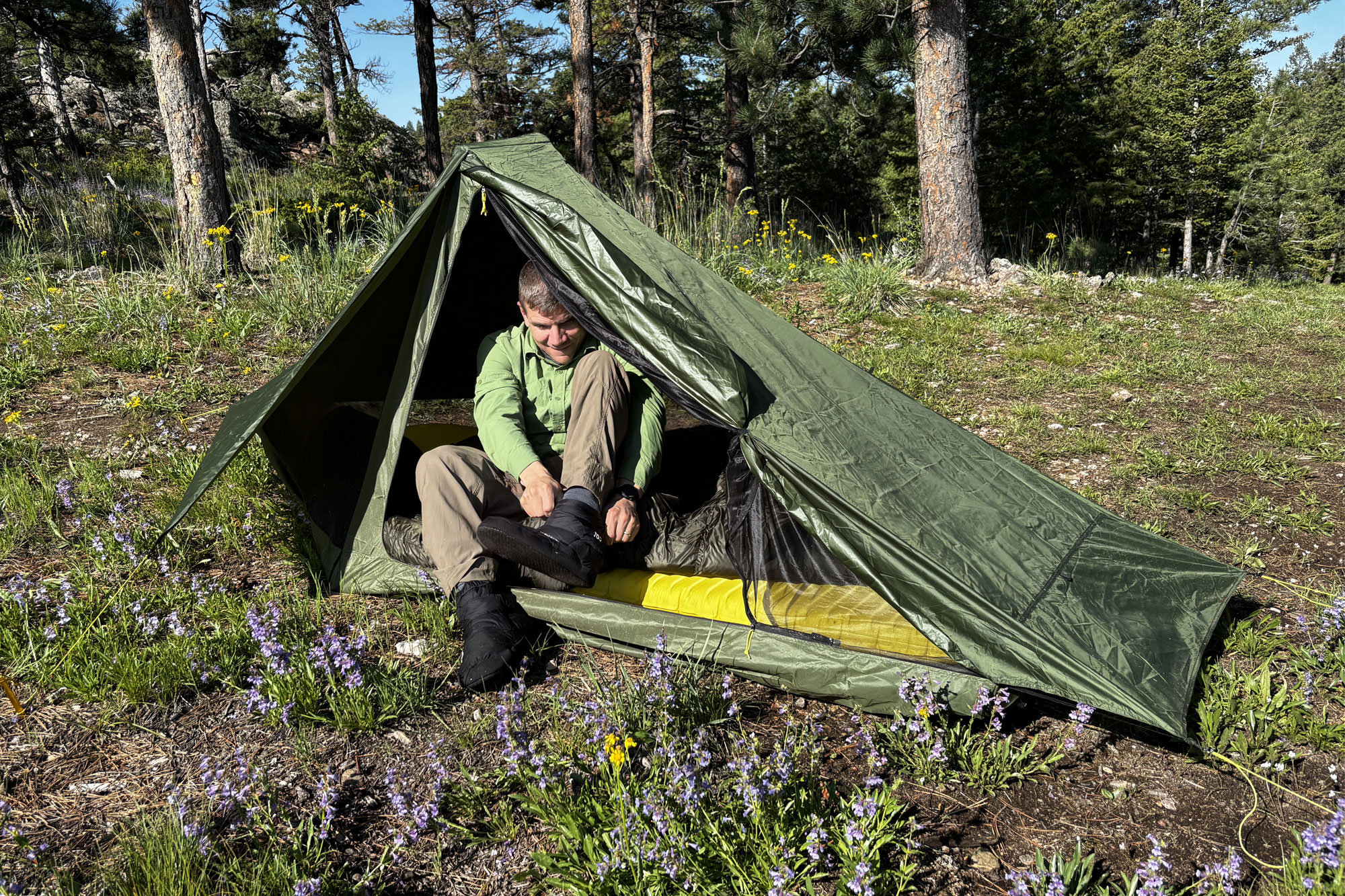 inside the Skyscape Trekker tent