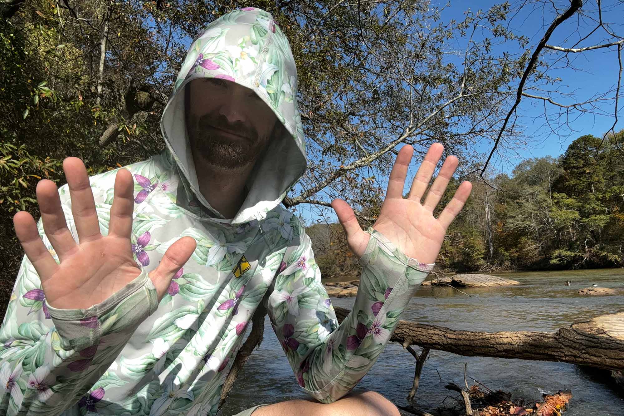 trillium sun hoodie town shirt