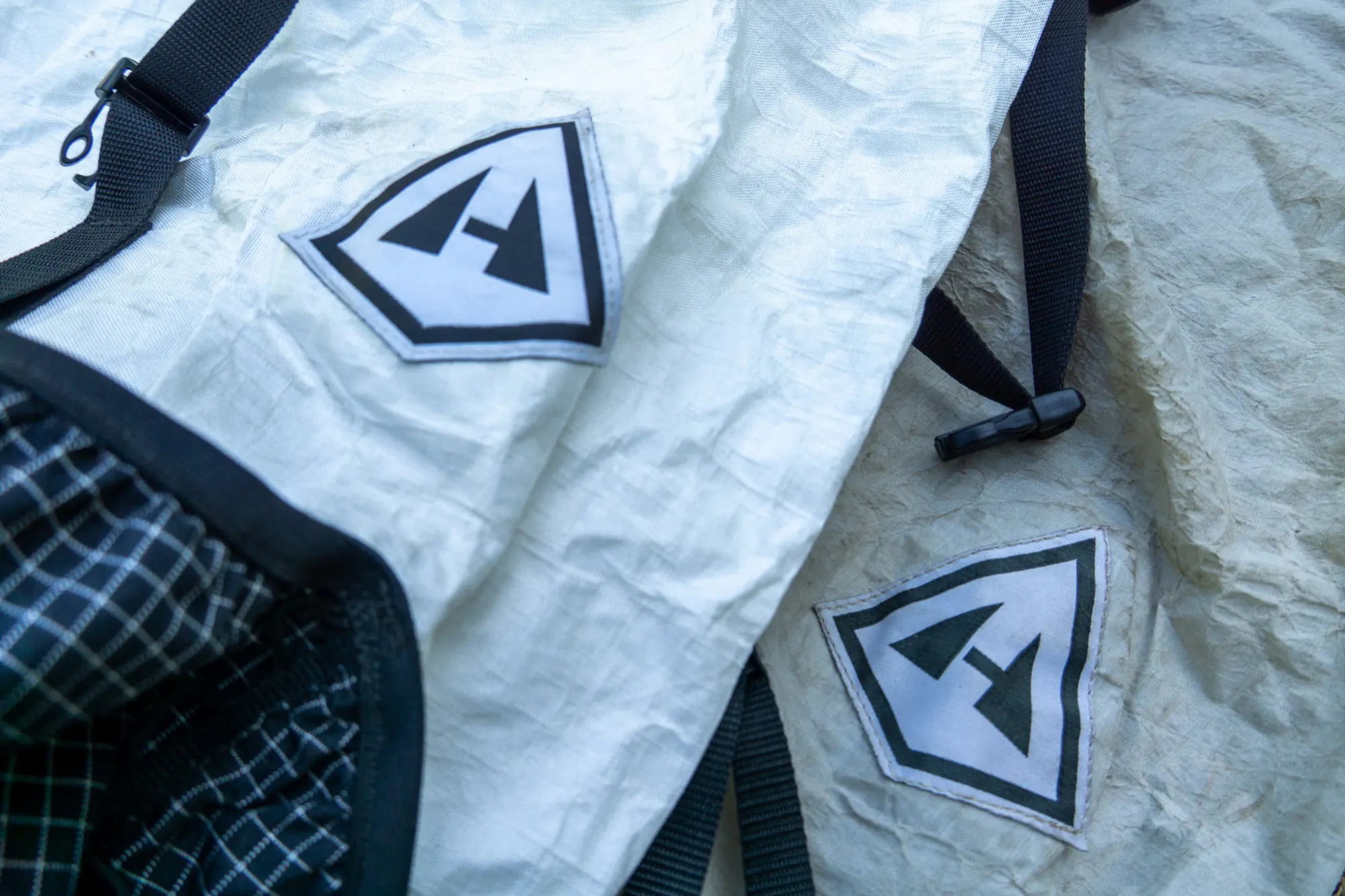 two hyperlite mountain gear southwest packs side by side, showing the material differences