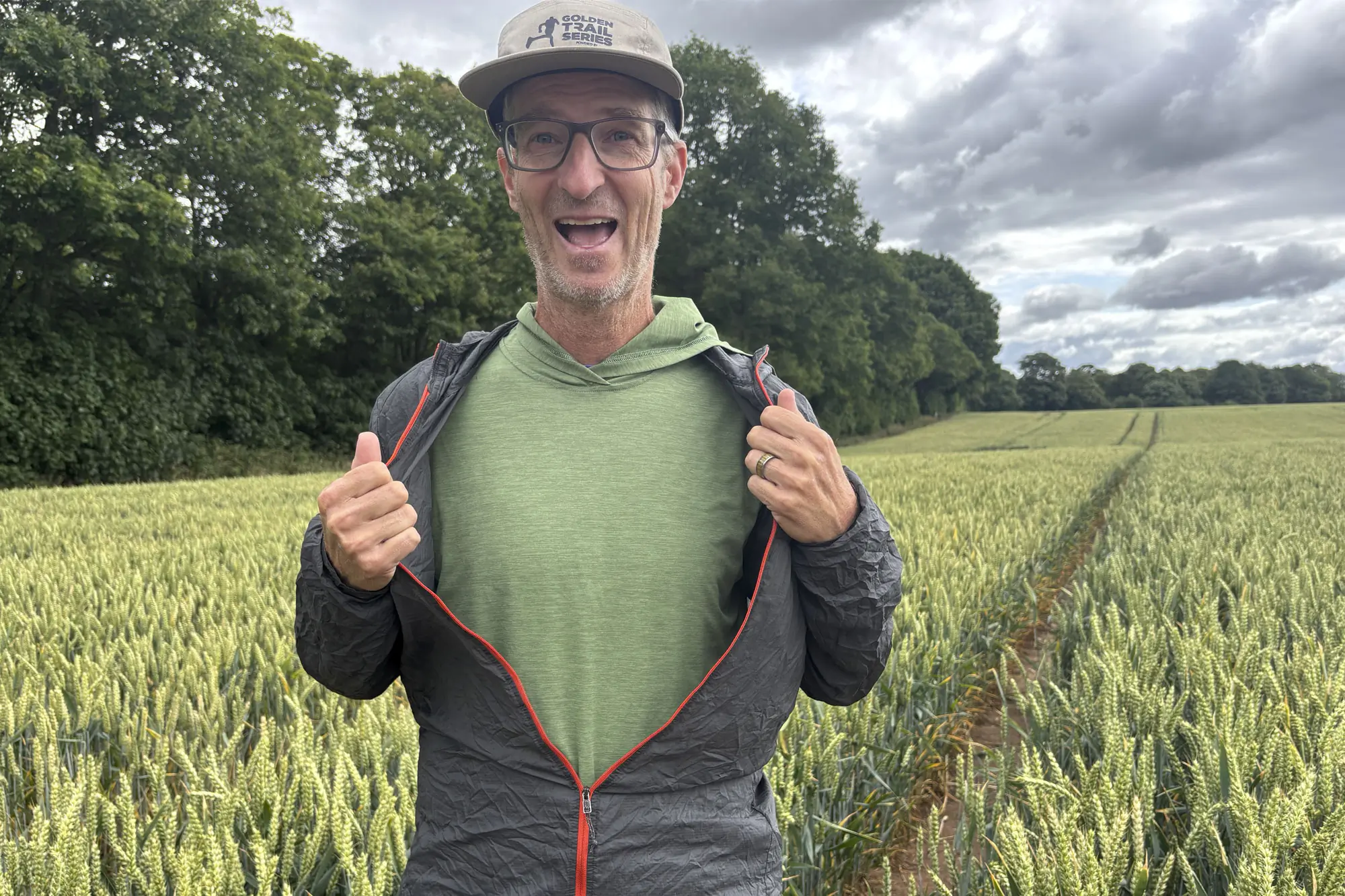 a green Patagonia Capilene Cool Daily Hoody