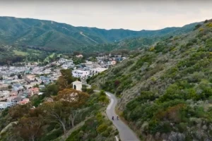 Riding Segway e-bikes on Catalina Island