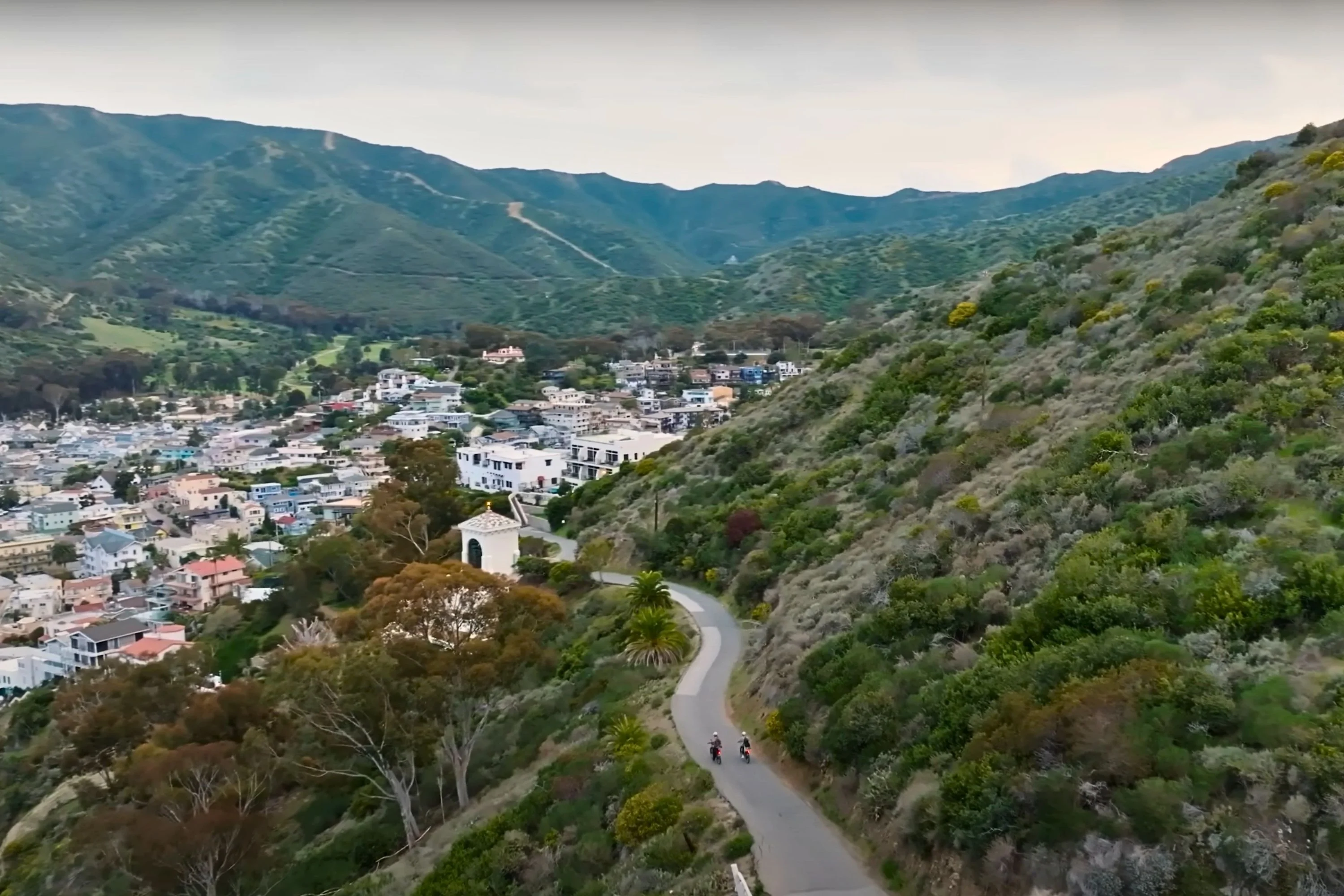Riding Segway e-bikes on Catalina Island