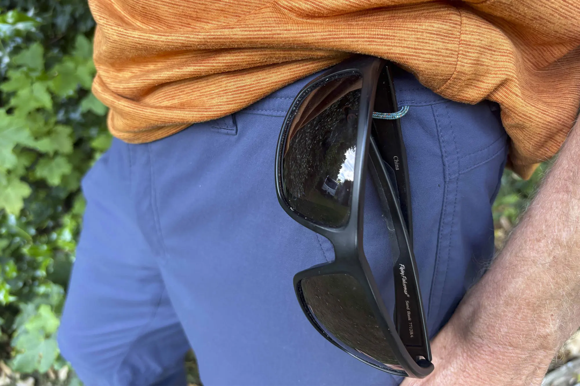 Sunglasses loop on REI Co op Trailmade Pants