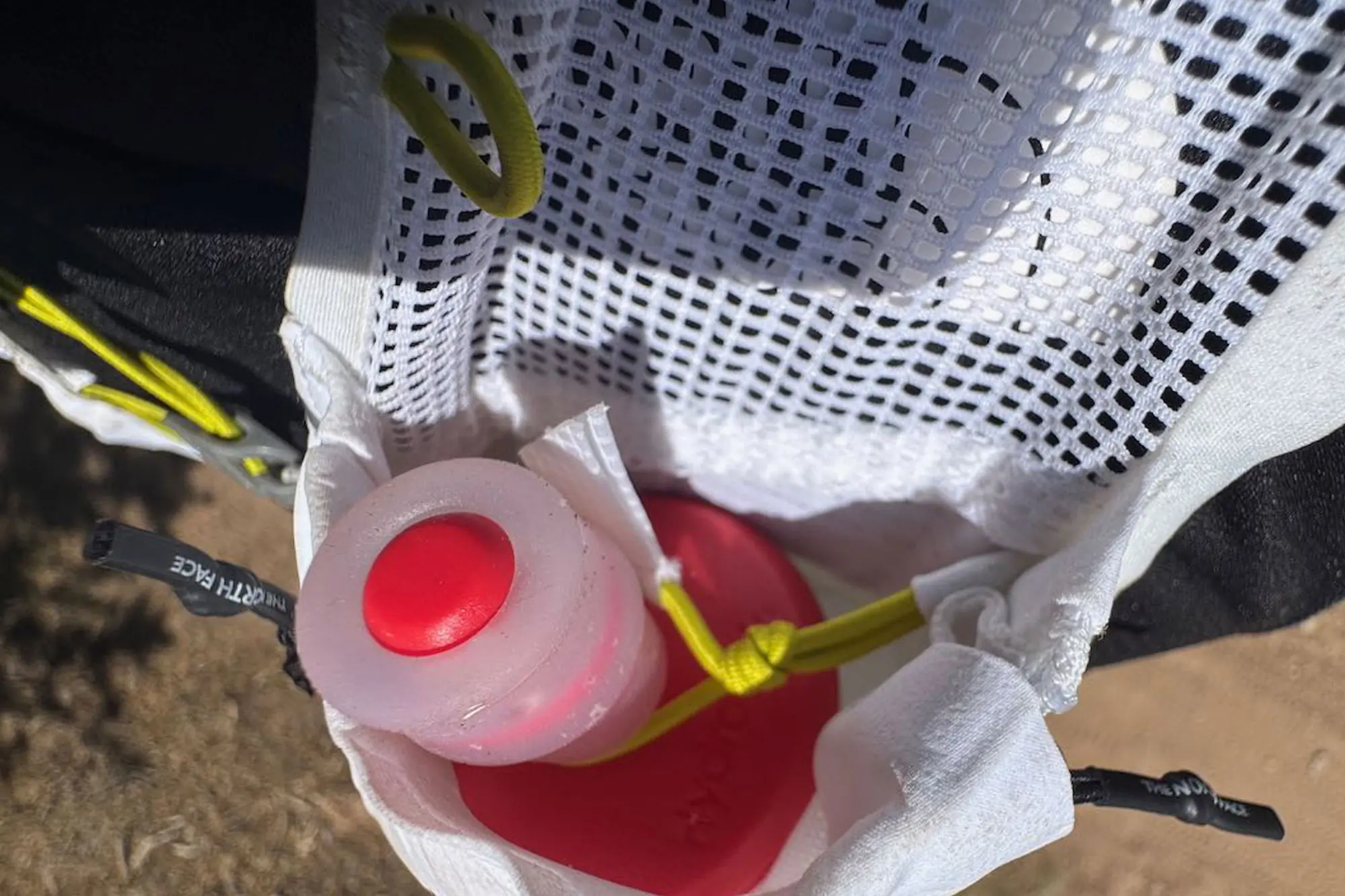 soft flask pockets on the vest