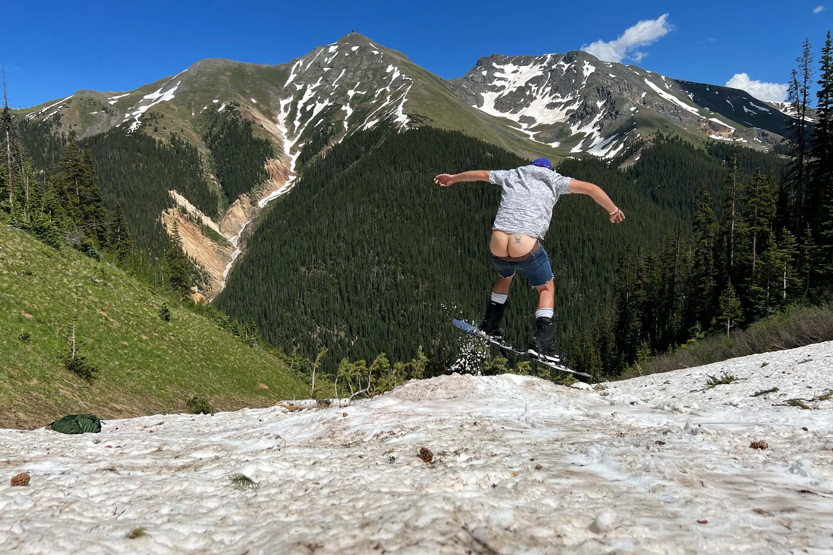 Skiing in summer