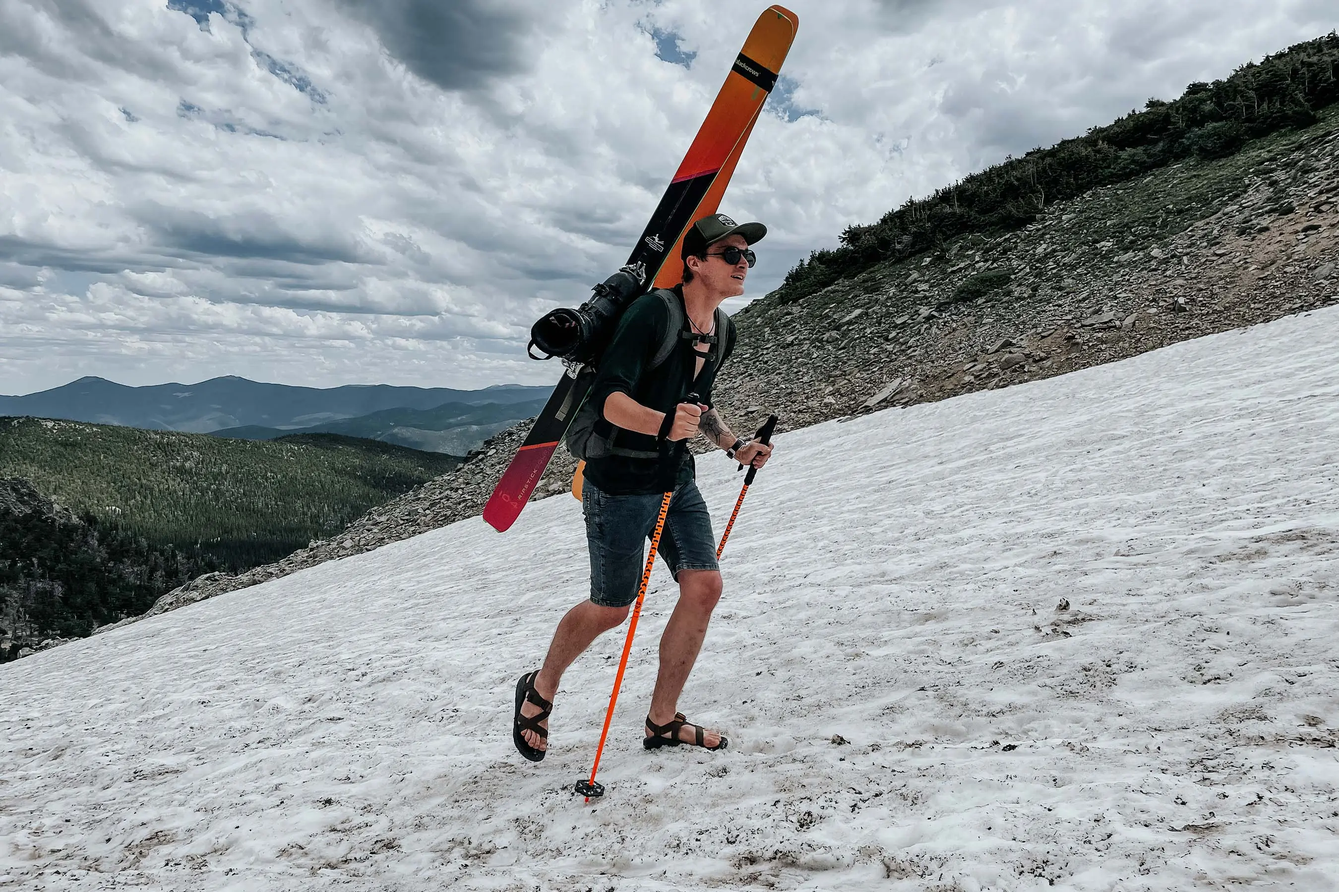 Skiing in summer