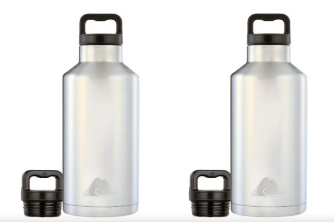 side by side ozark trail stainless steel water bottle