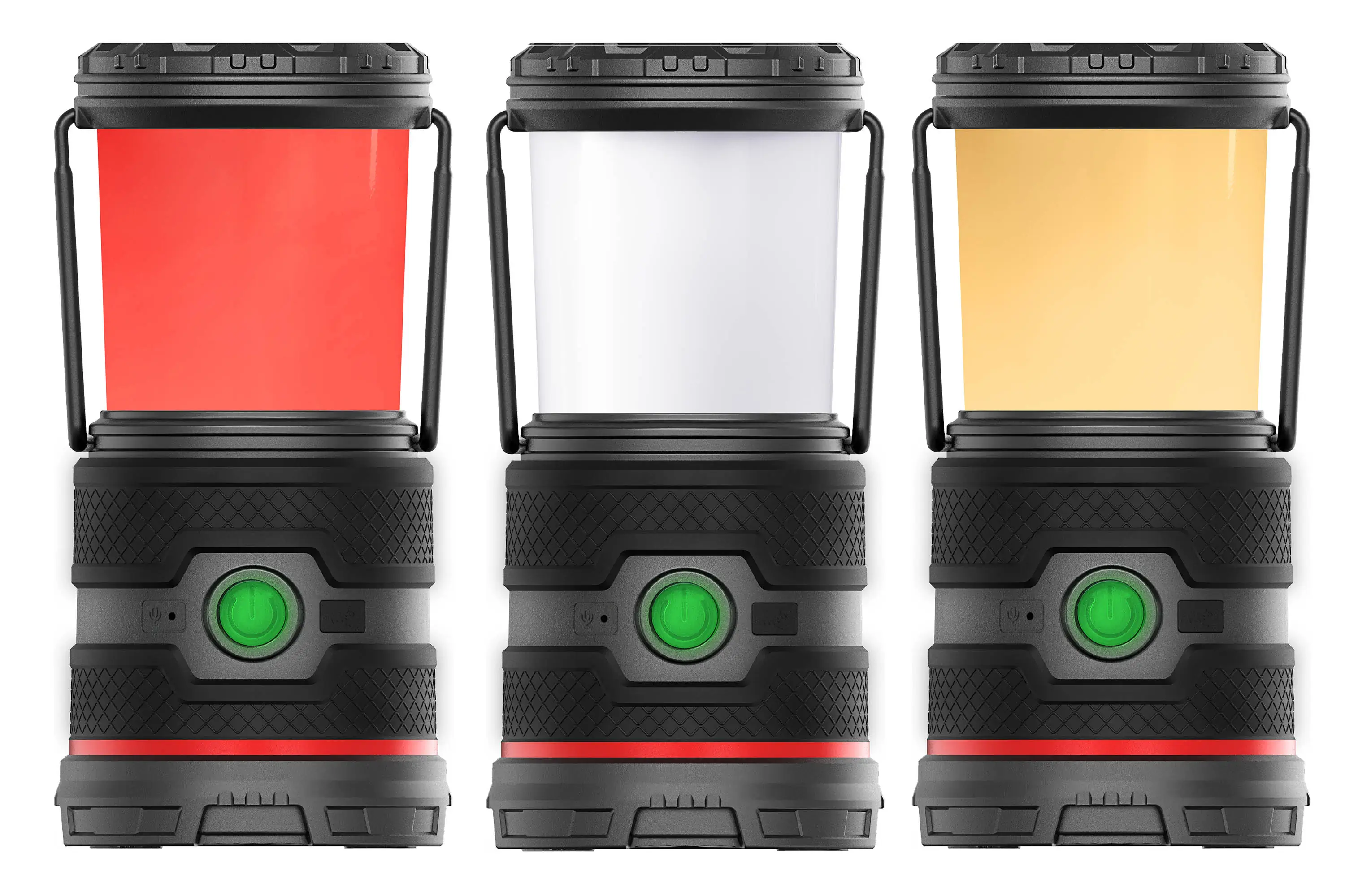 Coast EAL35R Lantern showing red, white, and warm modes