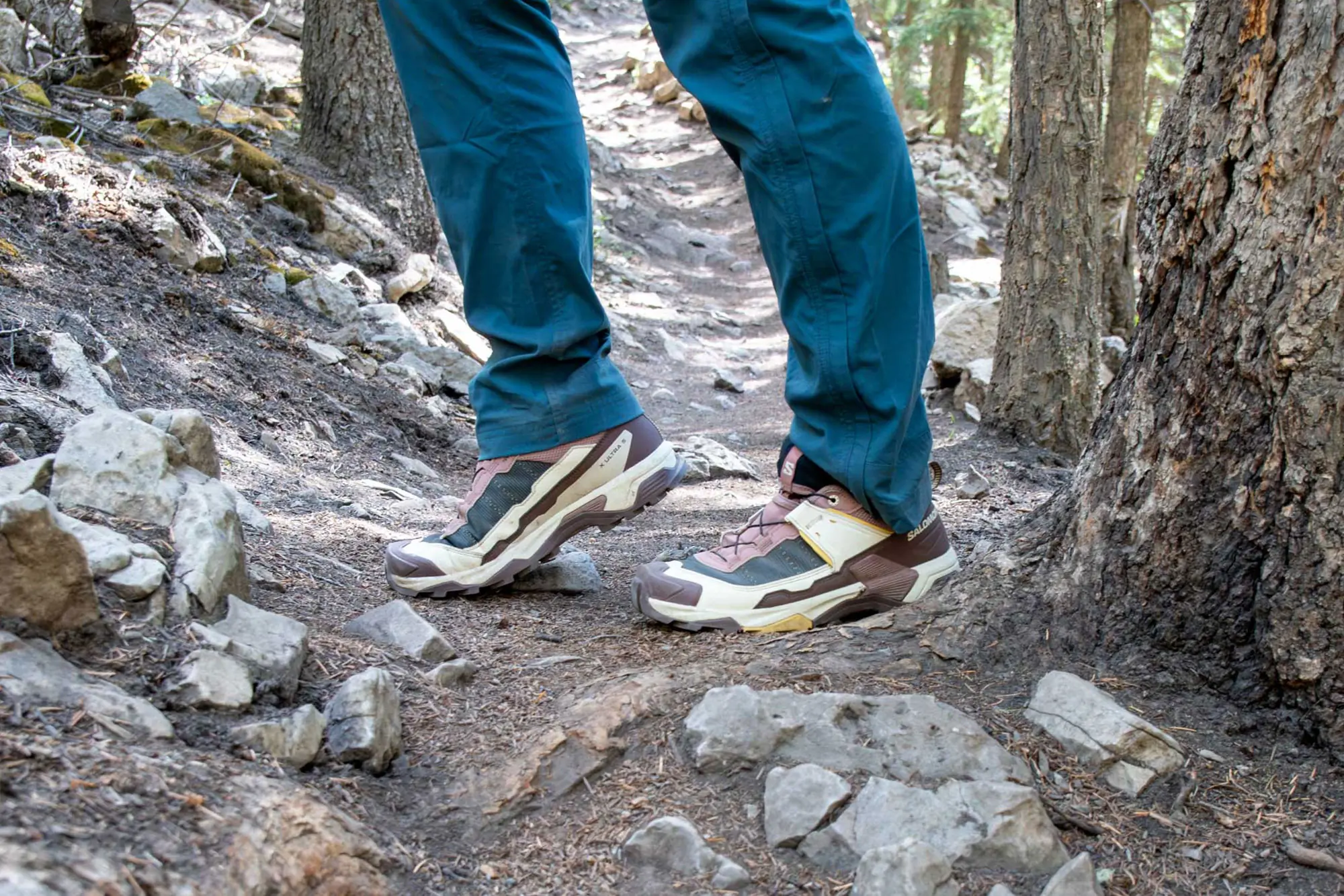 the X Ultra 5 GTX on a rocky terrain