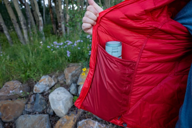 pocket on Outdoor Research jacket