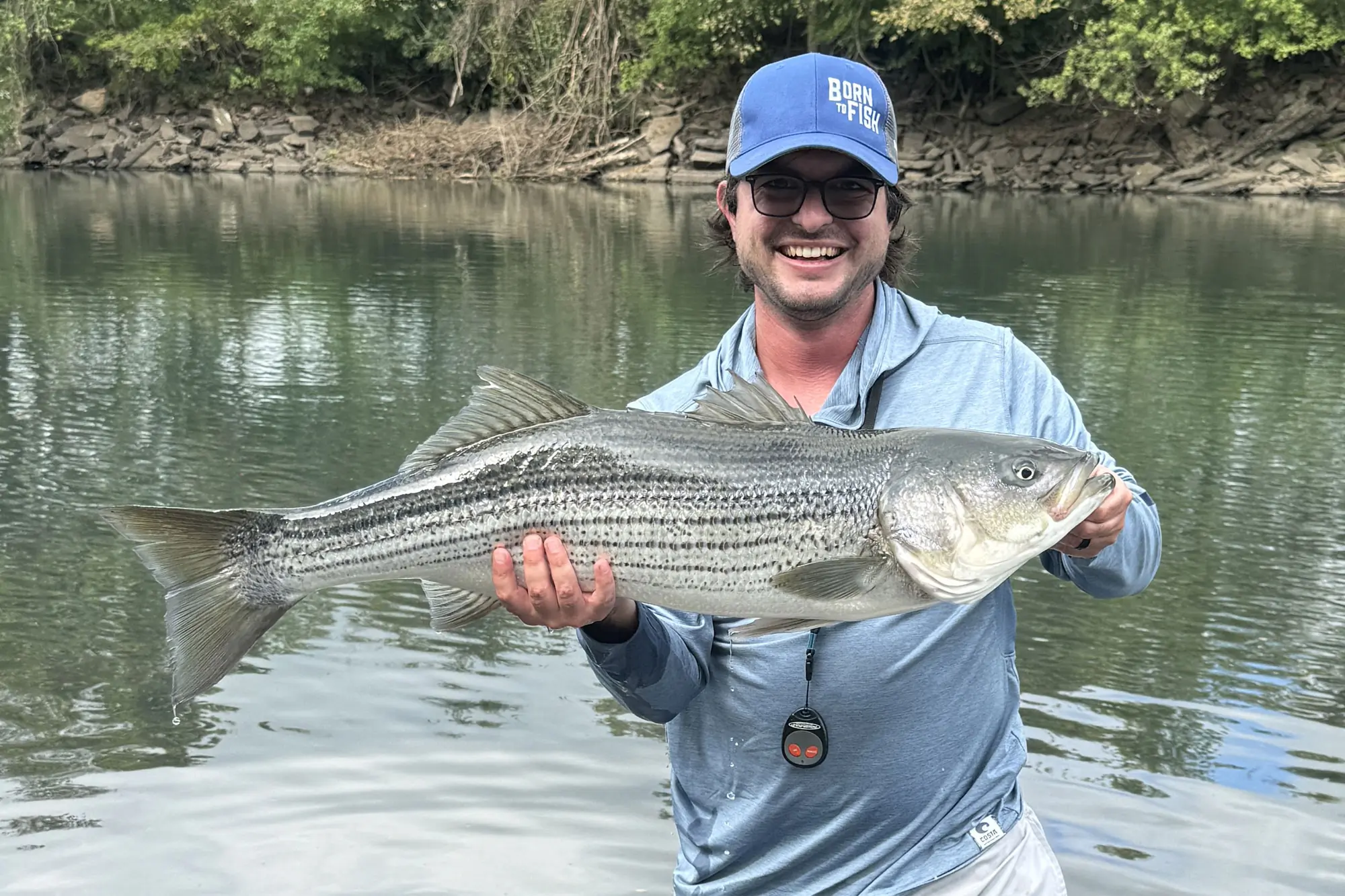 a man holding a big fish