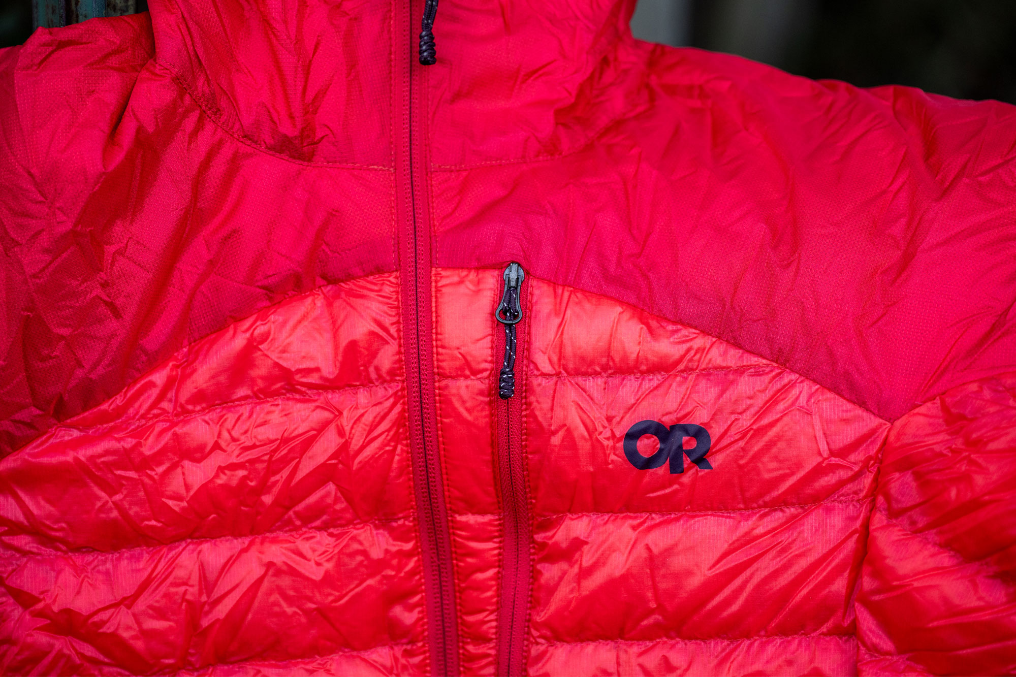 zippers on Oudoor Research jacket