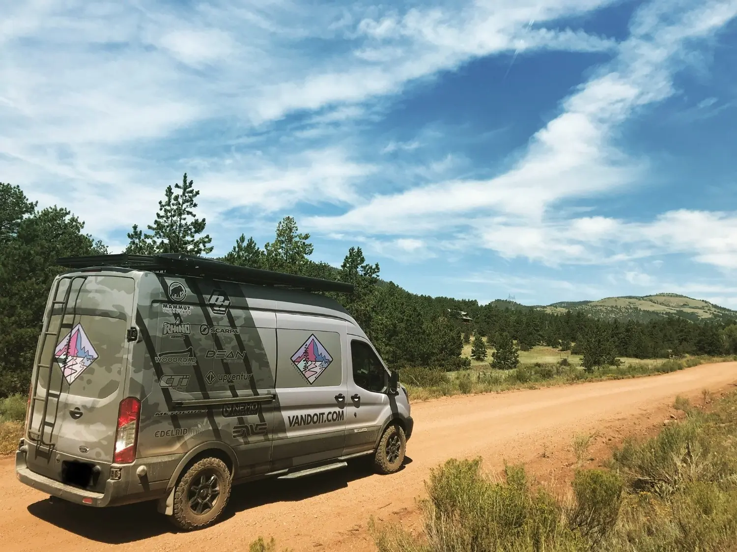 Ford Transit campervan with Quigley 4WD