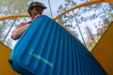 the author inflates the mondoking 3d pad and tops it off with lung power