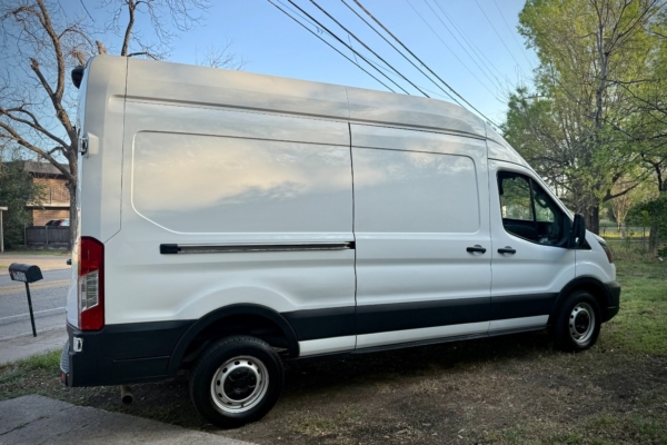 After 10 years and unending deliberation, I chose this 2022 Ford Transit Cargo van for the GearJunkie build; (photo/Seiji Ishii) 