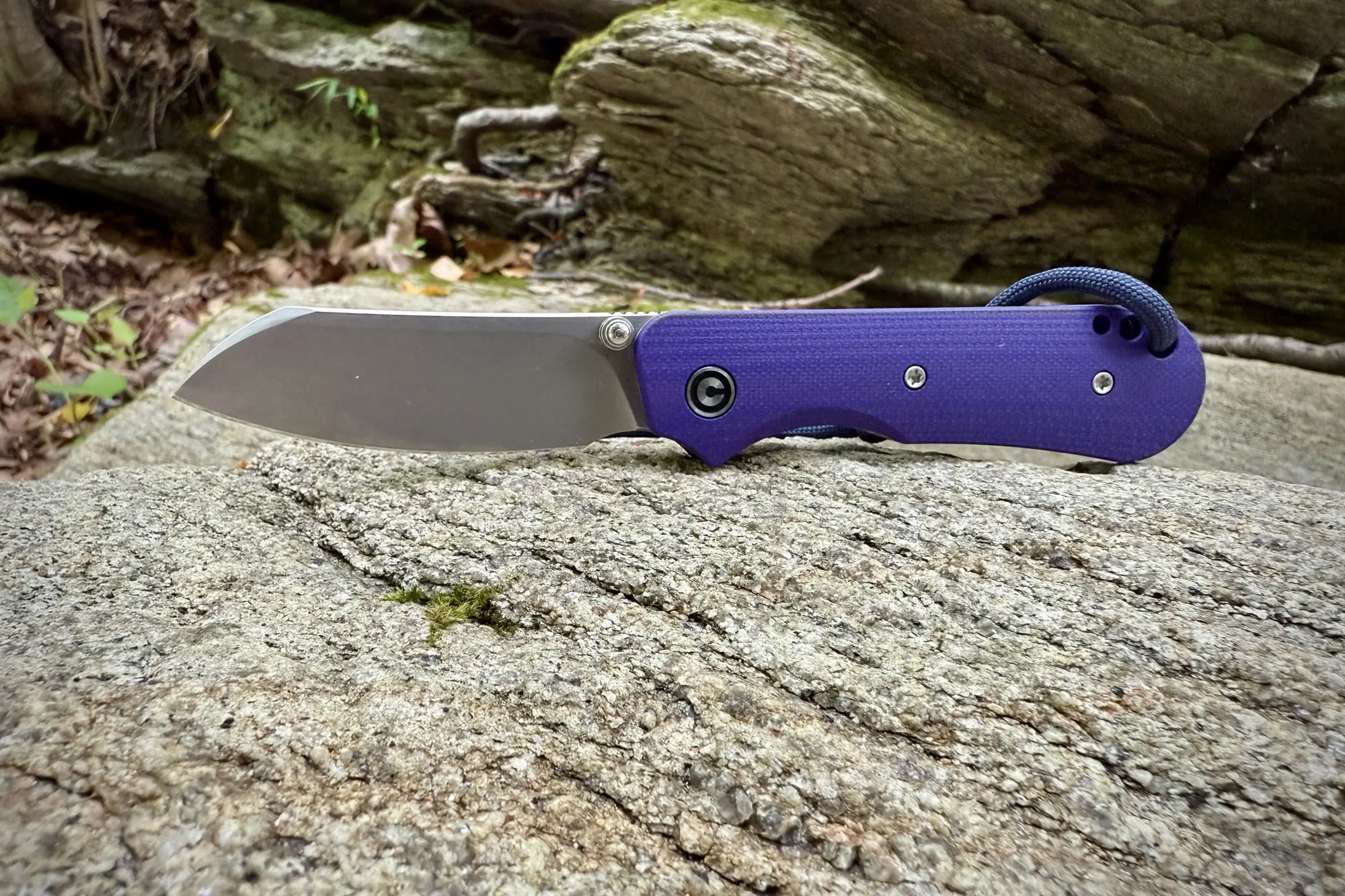 CIVIVI Crabby knife on a rock