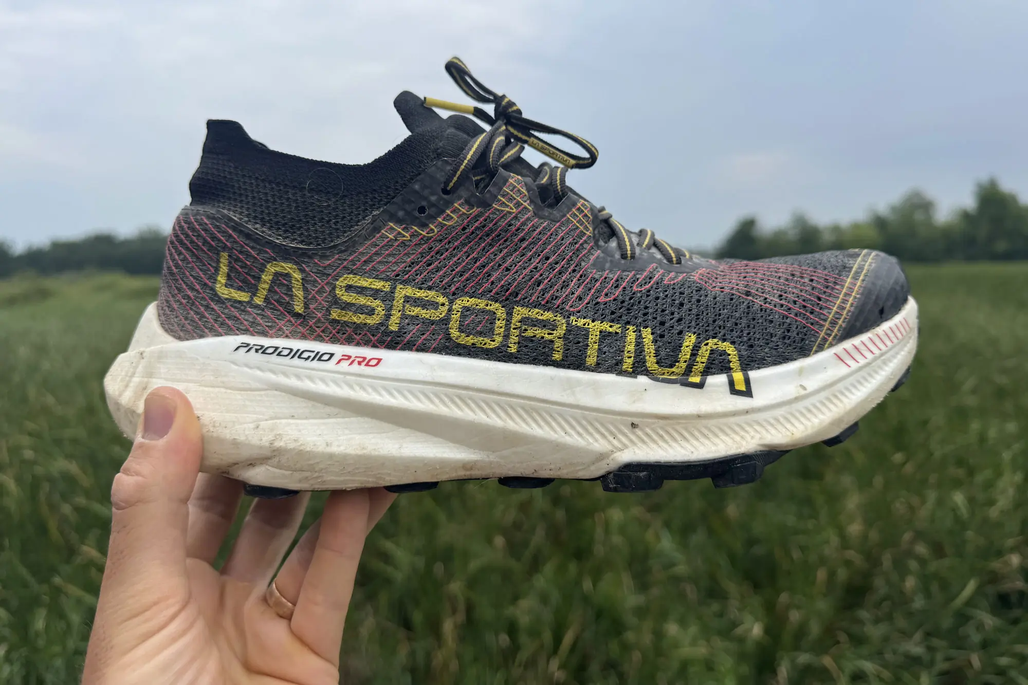 holding La Sportiva Prodigio Pro shoe