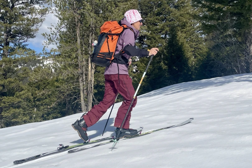 Black Diamond Helio Carbon 88 Skis on the slope