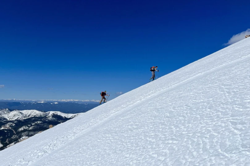 Black Diamond Helio Carbon 88 Skis uphill