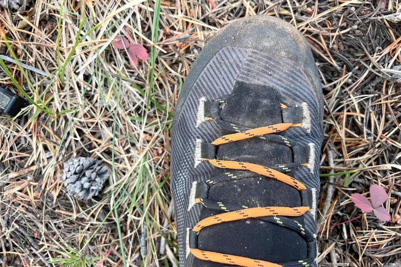 La Sportiva Aequilibrium GTX Hike toe; (photo/Sean McCoy)