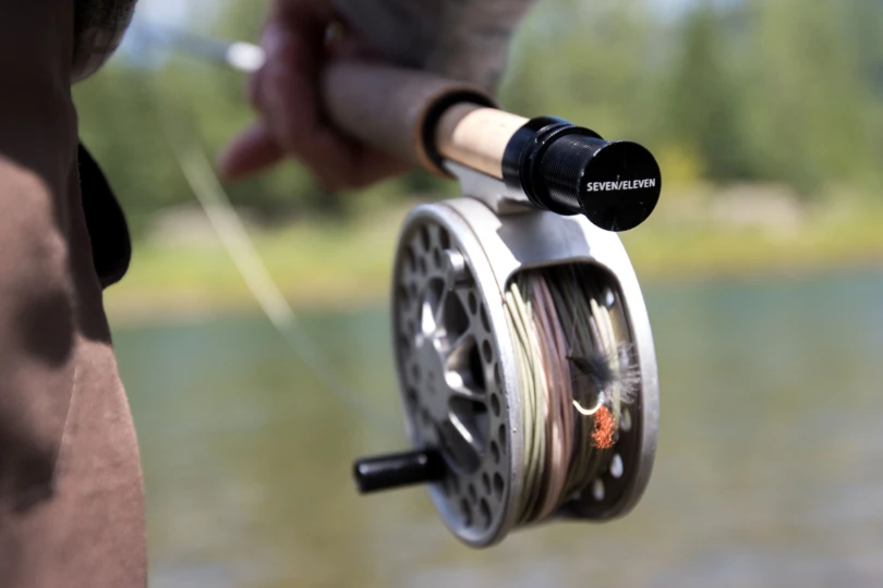The reel seat of the Orvis Superfine Graphite fly rod
