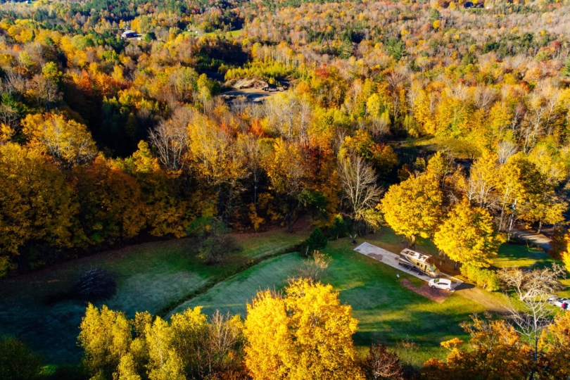 Hipcamp Leaf peeping interactive map