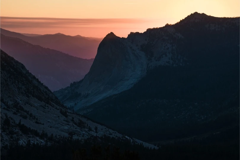 mountains at sunrise