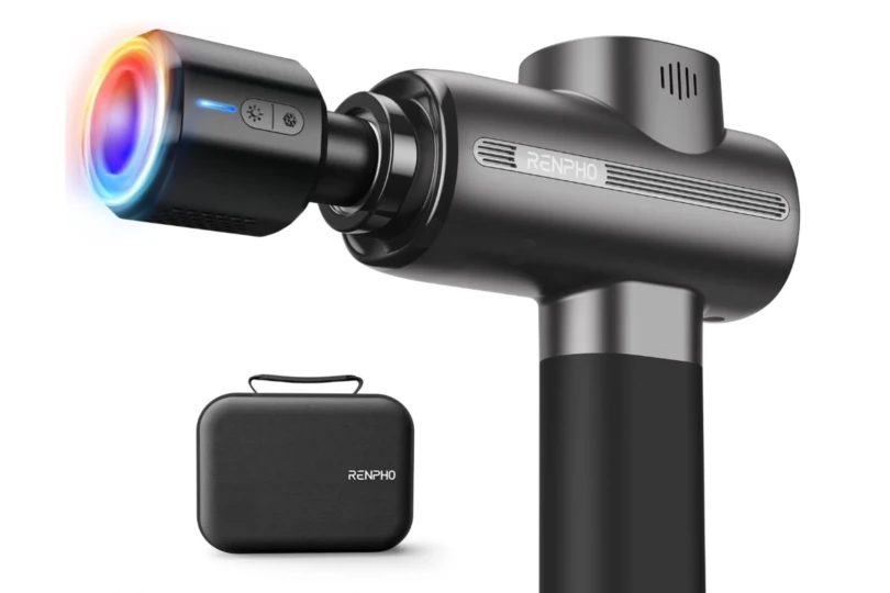 black massage gun with case