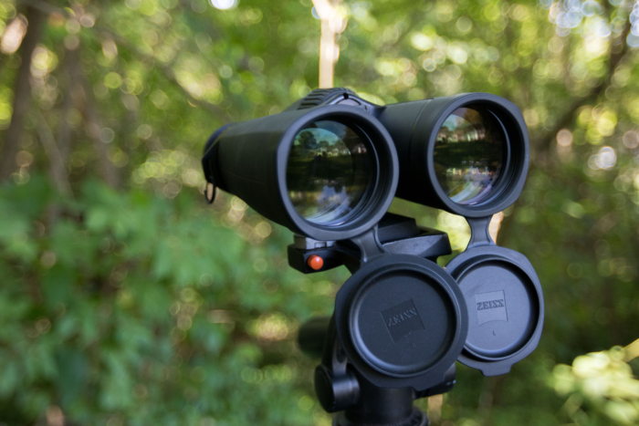 Binoculars on a tripod