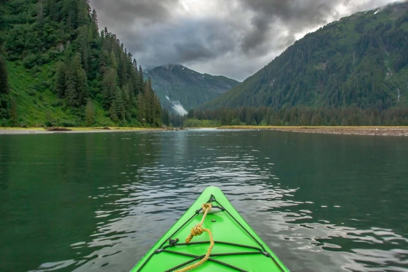 Usa,,Alaska,,Tongass,National,Forest.,Kayaking,On,Red,Bluff,Bay.