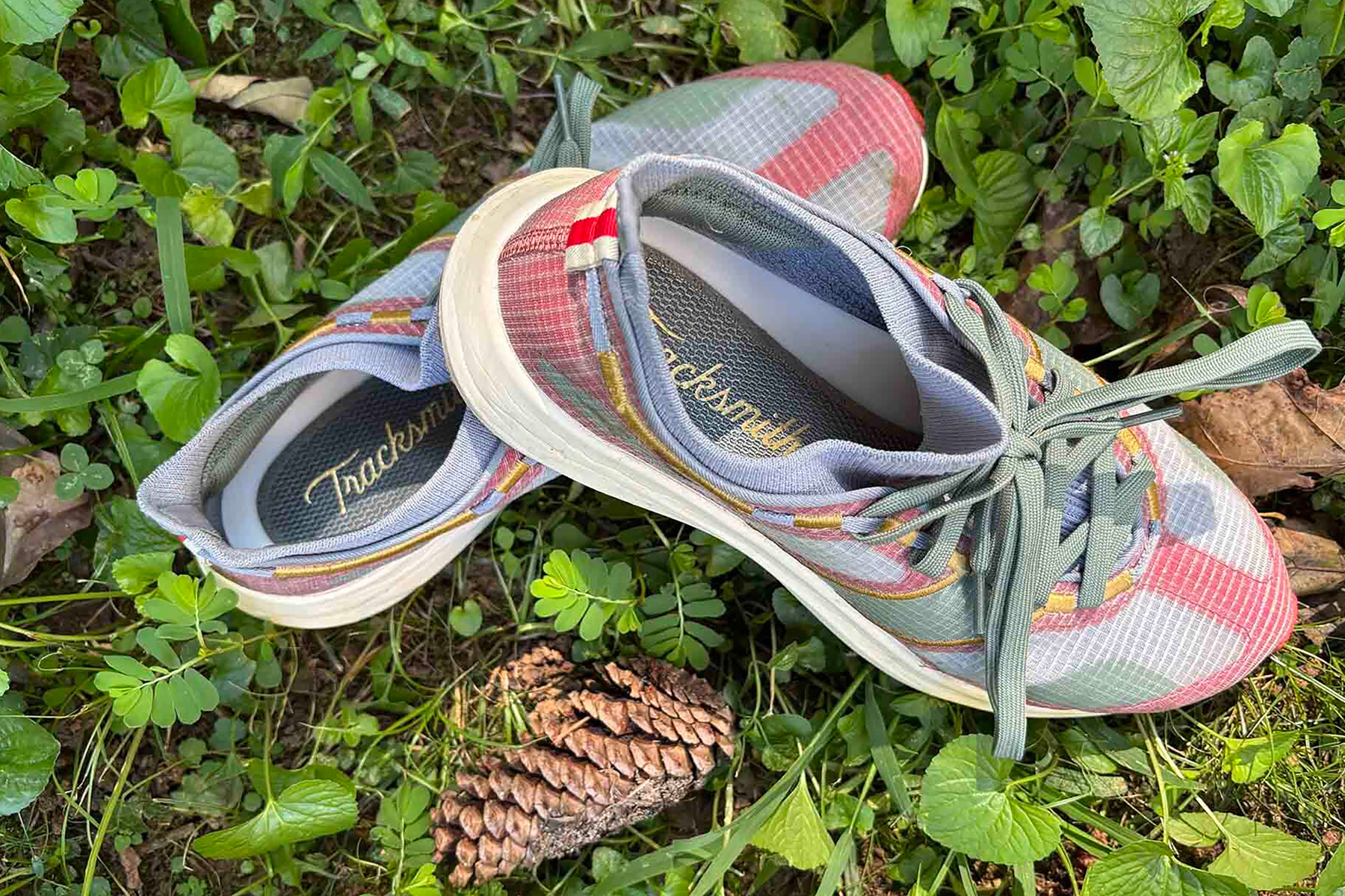 tracksmith eliot range shoes in grass