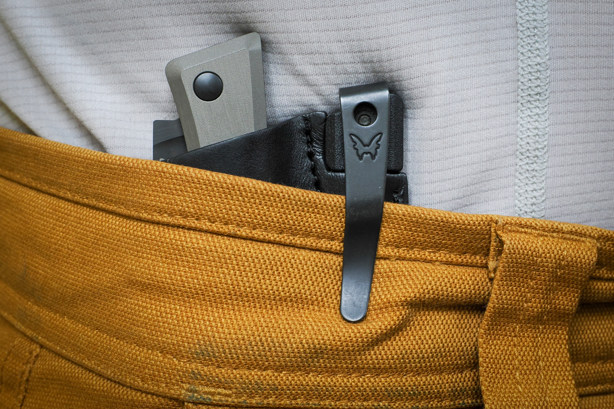 Benchmade Successor in sheath under waistband