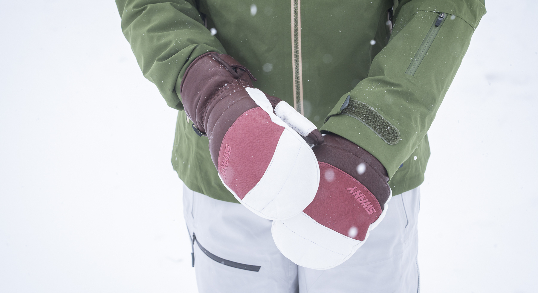 Senior Editor Morgan Tilton testing Swany mittens at Crested Butte Mountain Resort; (photo/Eric Phillips)