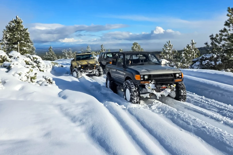 snow wheeling