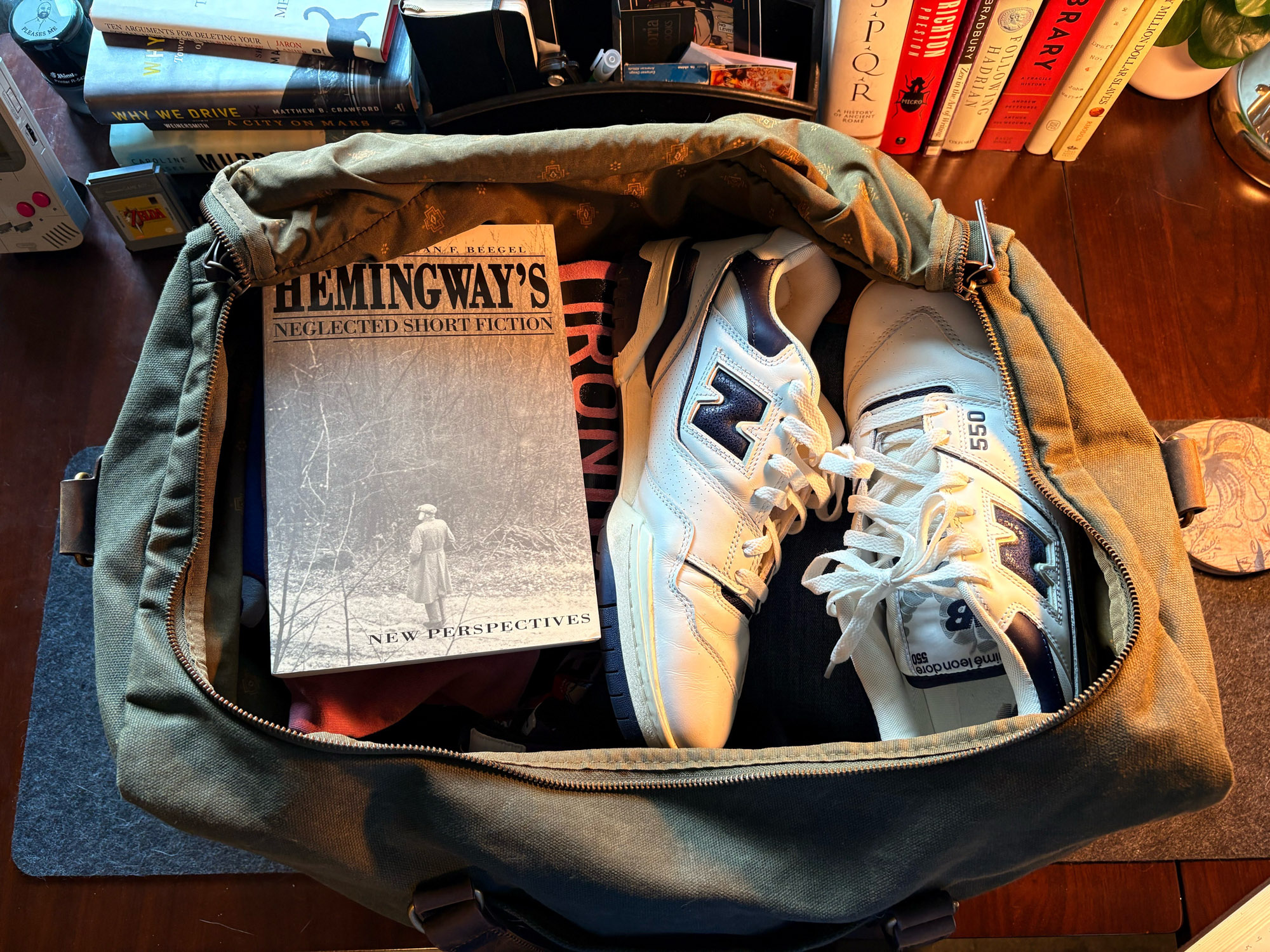 Pendleton Waxed Canvas Duffel Bag Interior Space