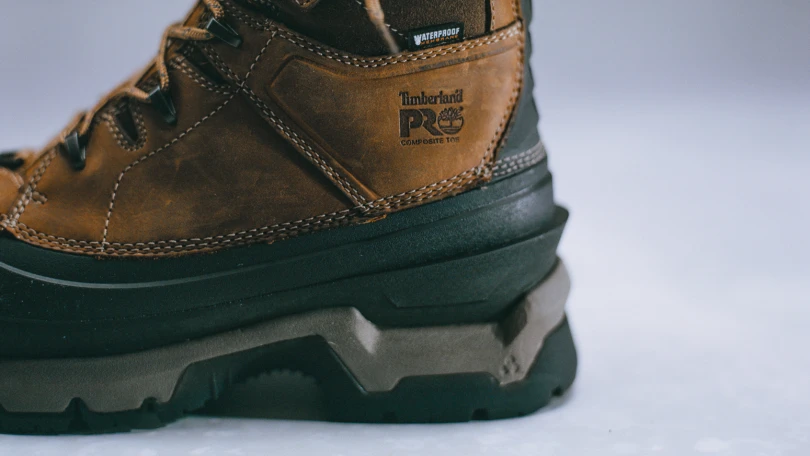 Close up of outsole on Timberland Siberian Work Boot