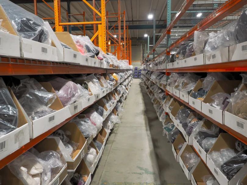 Rows of products at Tersus Solutions