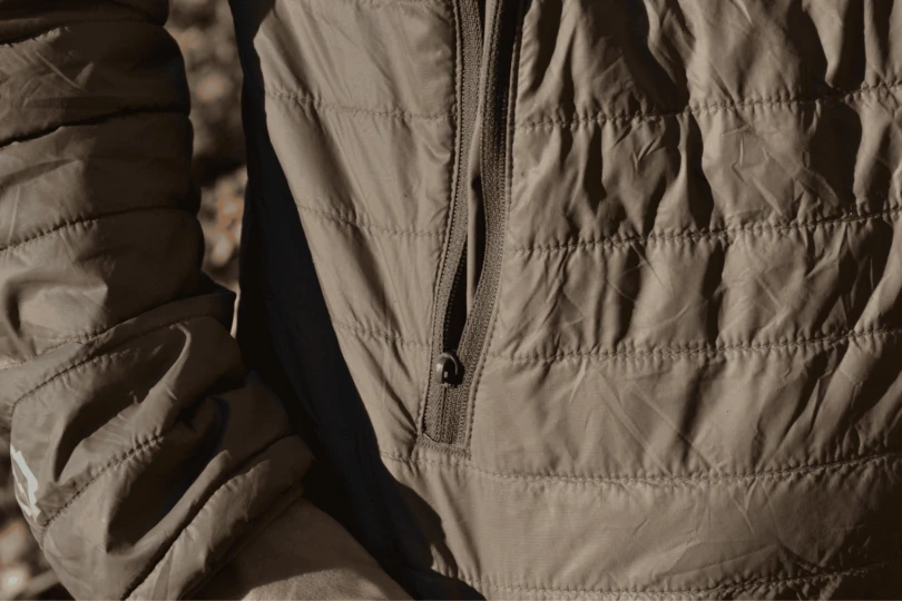 close up shot of broken zipper