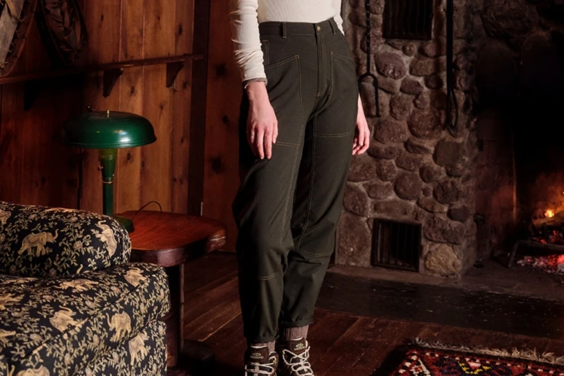 close up shot of women wearing brown pants