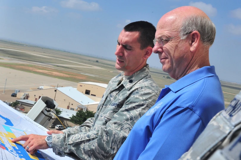 Steve Pearce visits Cannon AFB