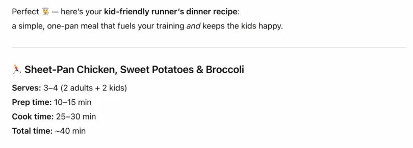 Chat GPT as a Running Coach for Half-Marathon- screenshot 2