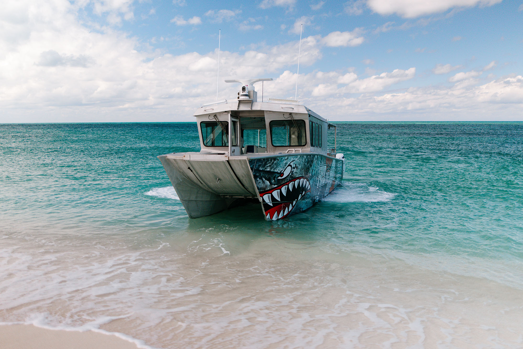 fishing boat near the beach