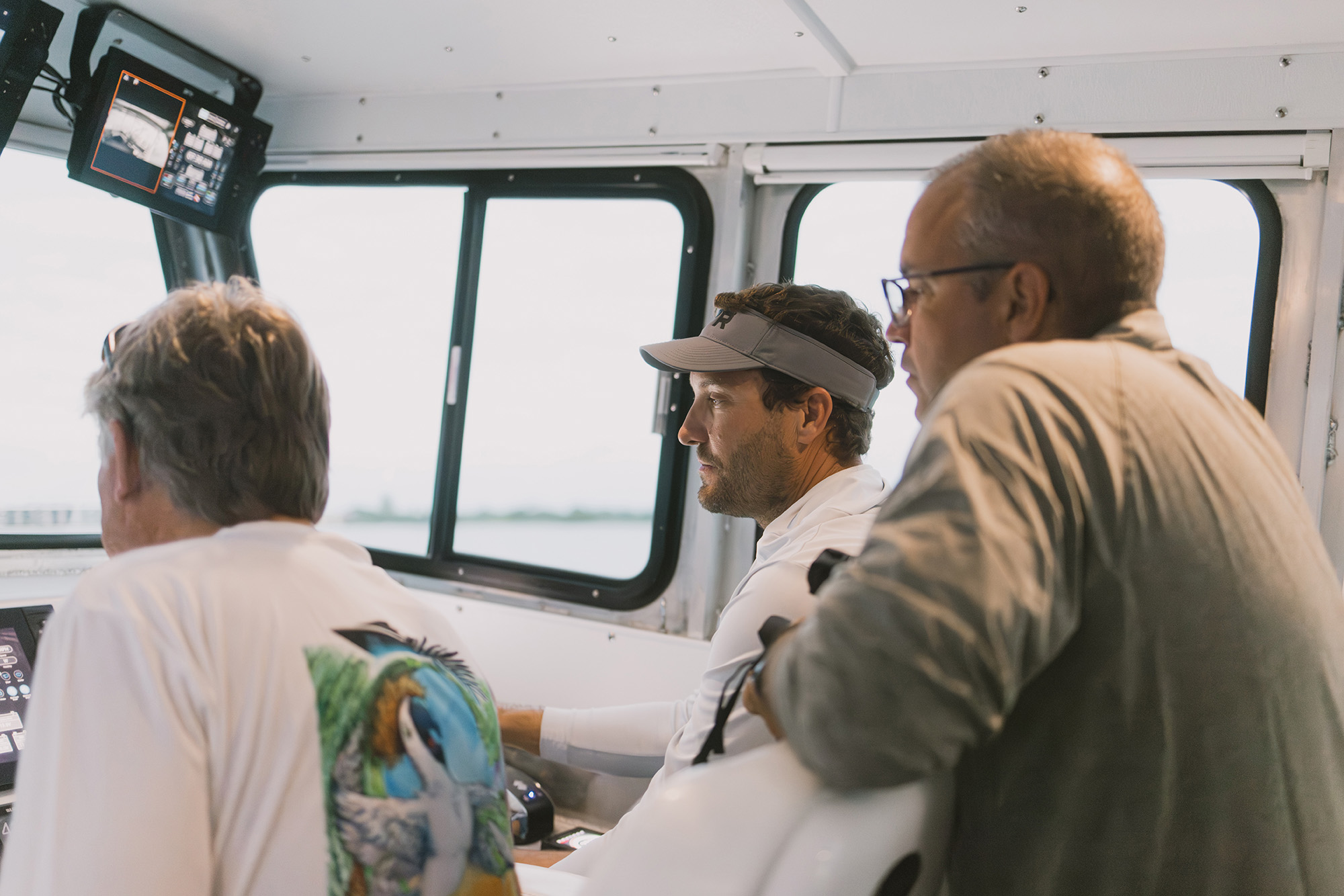 fishing captain and crew