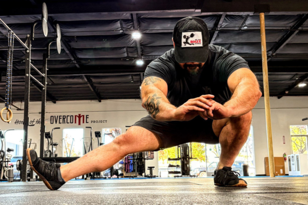 The author stretching in the R.A.D Superweave Training Short; (photo/Billy Brown)