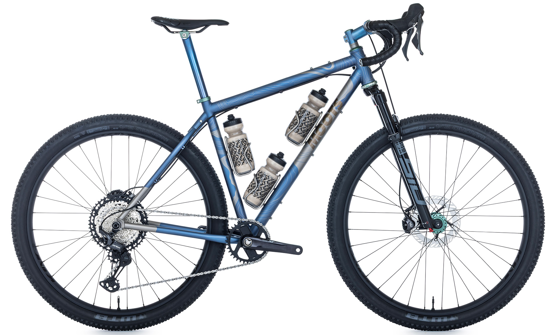 Blue mountain bike