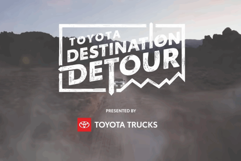 Toyota Destination Detour: Where Will 3 Toyota Trucks Take 6 Athletes in 36 Hours?