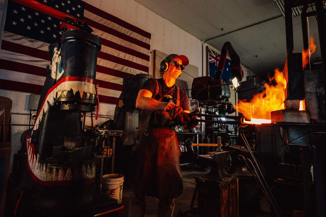 Will Stelter in his shop