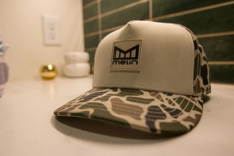 A hat on a counter top